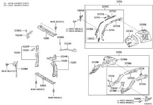 Fender Left Fender Sub-Assembly 90105-06137 for Toyota 4RUNNER