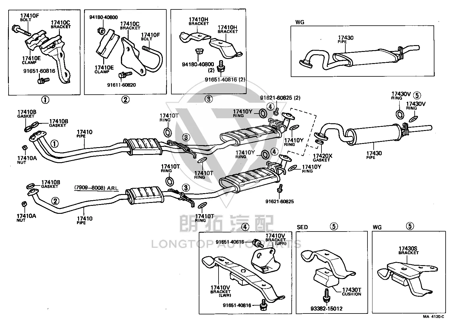 Bolt 90105-10019 for Toyota STOUT