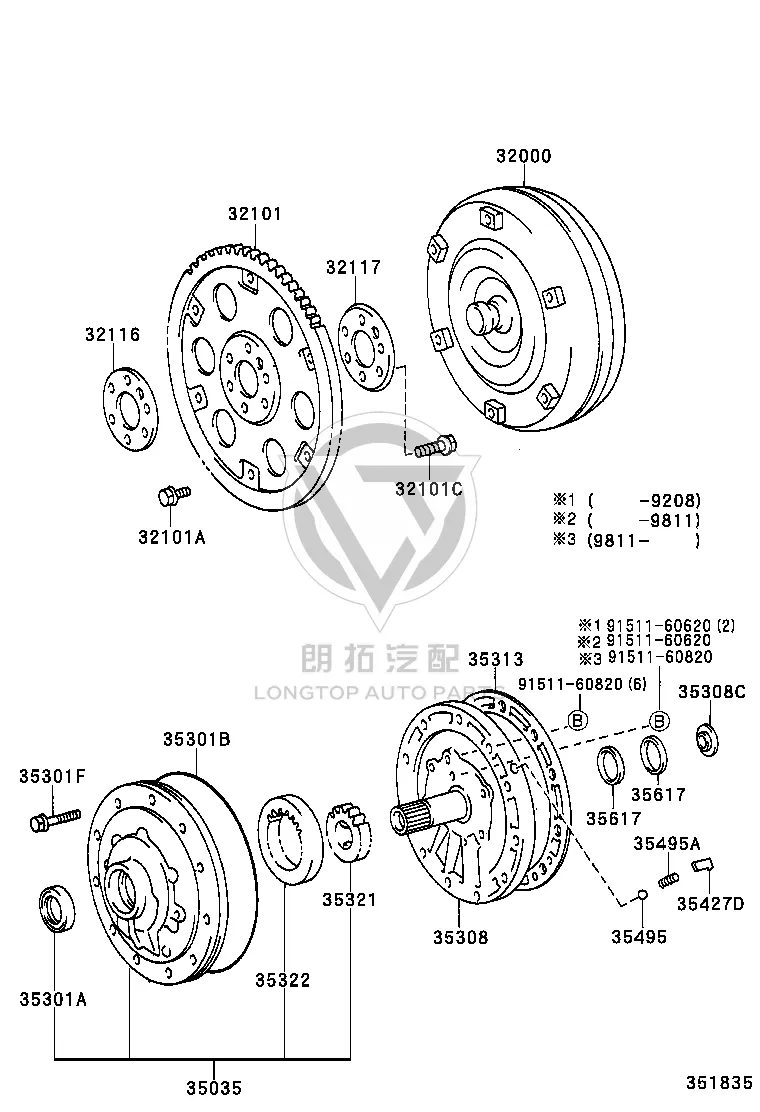 Flywheel Bolt 90105-12244 for Toyota Land Cruiser
