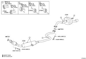 Bolt 90109-W0006 for Toyota Auris