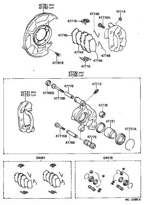 Bolt 90119-08571 for Toyota 4RUNNER