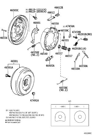 Bolt 90119-10398 for Toyota Coaster, Dyna 200 & Dyna