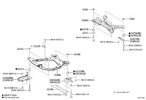 Front Bumper Left Extension Sub-Assembly 52103-06020 for Toyota Camry
