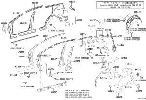 Bolt with Washer 90119-C0297 for Toyota RAV4