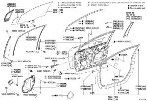 Rear Door Speaker Cover 90151-50026 for Toyota Auris