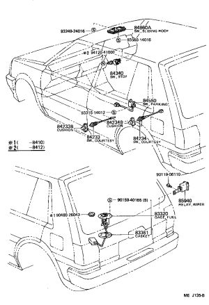 Bolt 90159-40155 for Toyota 4RUNNER