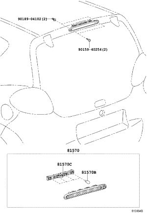 Bolt 90159-40254 for Toyota Coaster