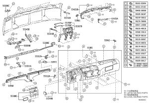 Bolt 90159-50068 for Toyota Coaster