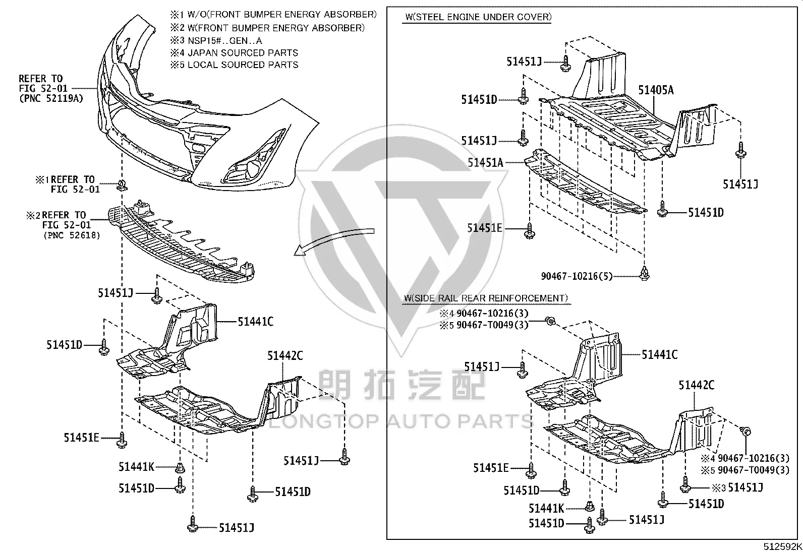 Snap fastener 90159-60383 for Toyota 4RUNNER