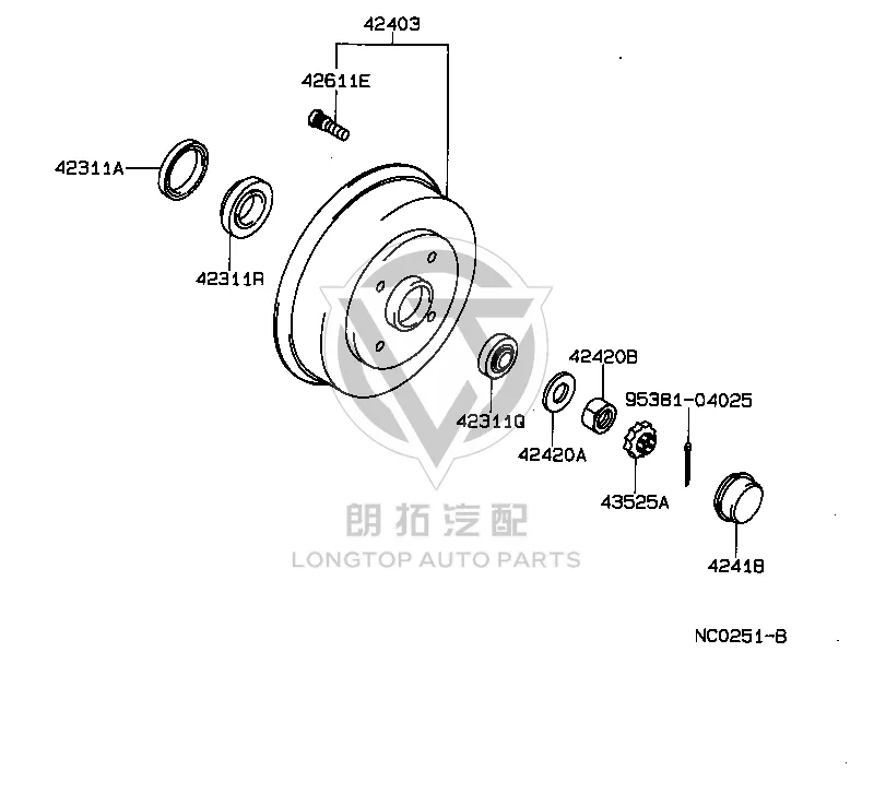Pawl Washer (for Rear Axle Half Shaft) 90214-20005 for Toyota Celica