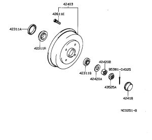 Pawl Washer (for Rear Axle Half Shaft) 90214-20005 for Toyota Celica