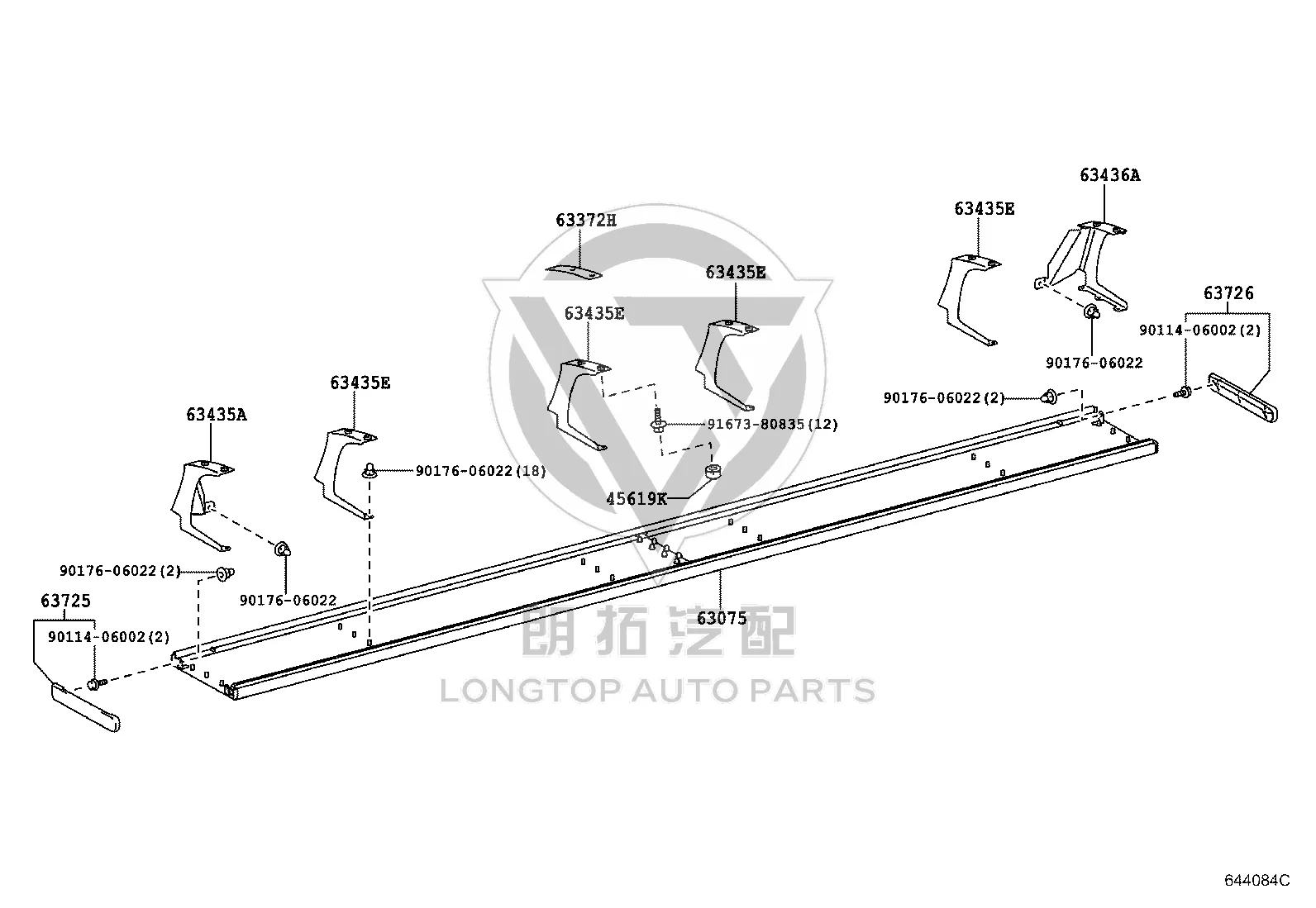 Nut 90176-06022 for Toyota CELICA