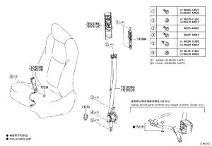 Nut 90178-11002 for Toyota 4RUNNER