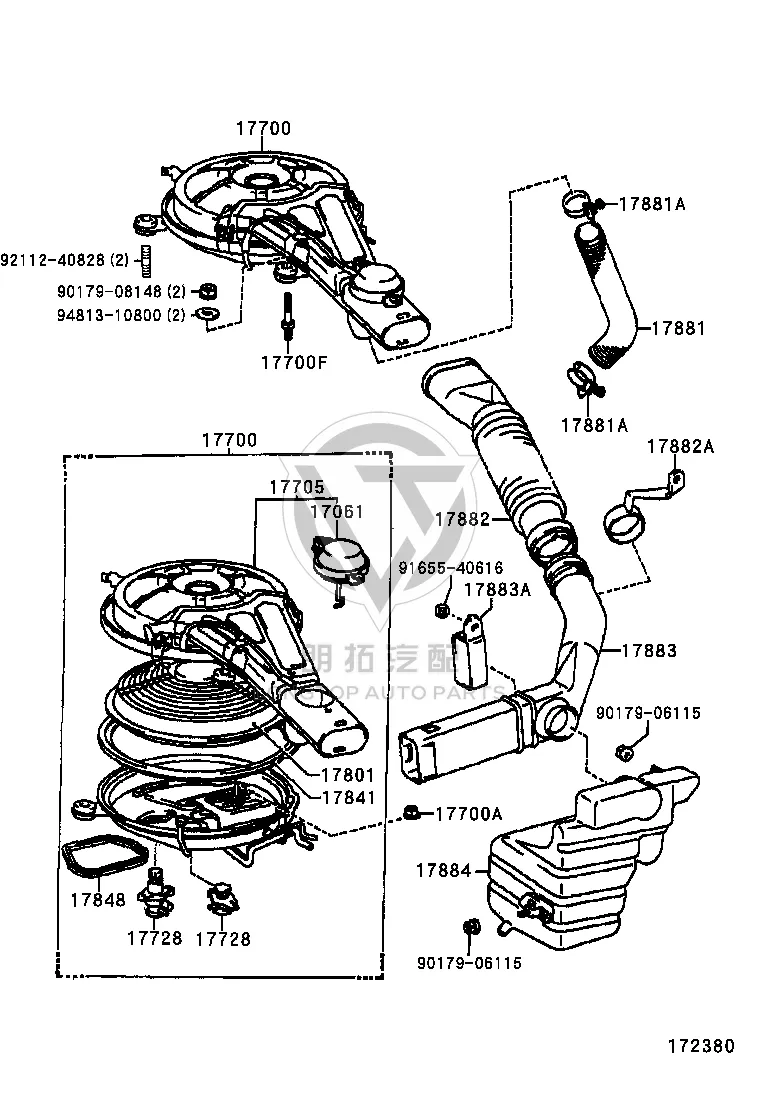 Nut 90179-06060 for Toyota 4RUNNER