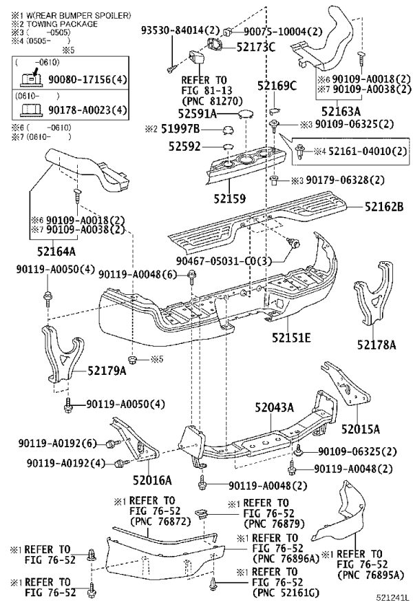 Nut 90179-06328 for Toyota Mark 2