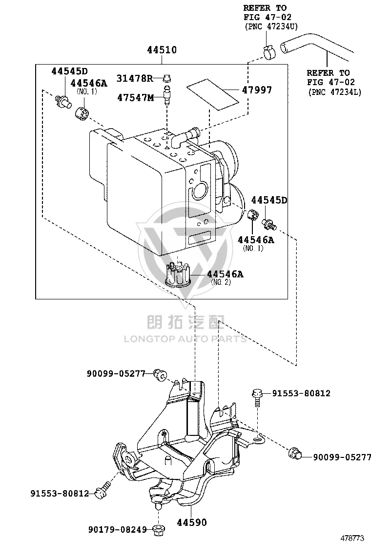 Nut 90179-08249 for Toyota 4RUNNER