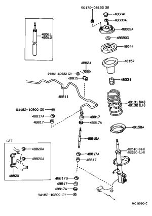 Nut 90179-10183 for Toyota Avensis