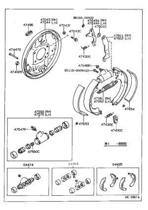 Nut 90179-10095 for Toyota CELICA