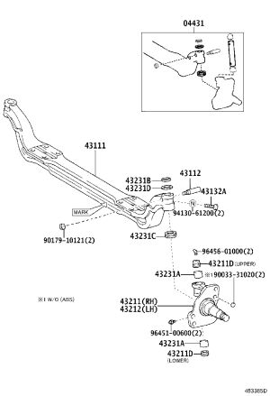 Nut 90179-10121 for Toyota Dyna 150, Dyna 200 & Dyna