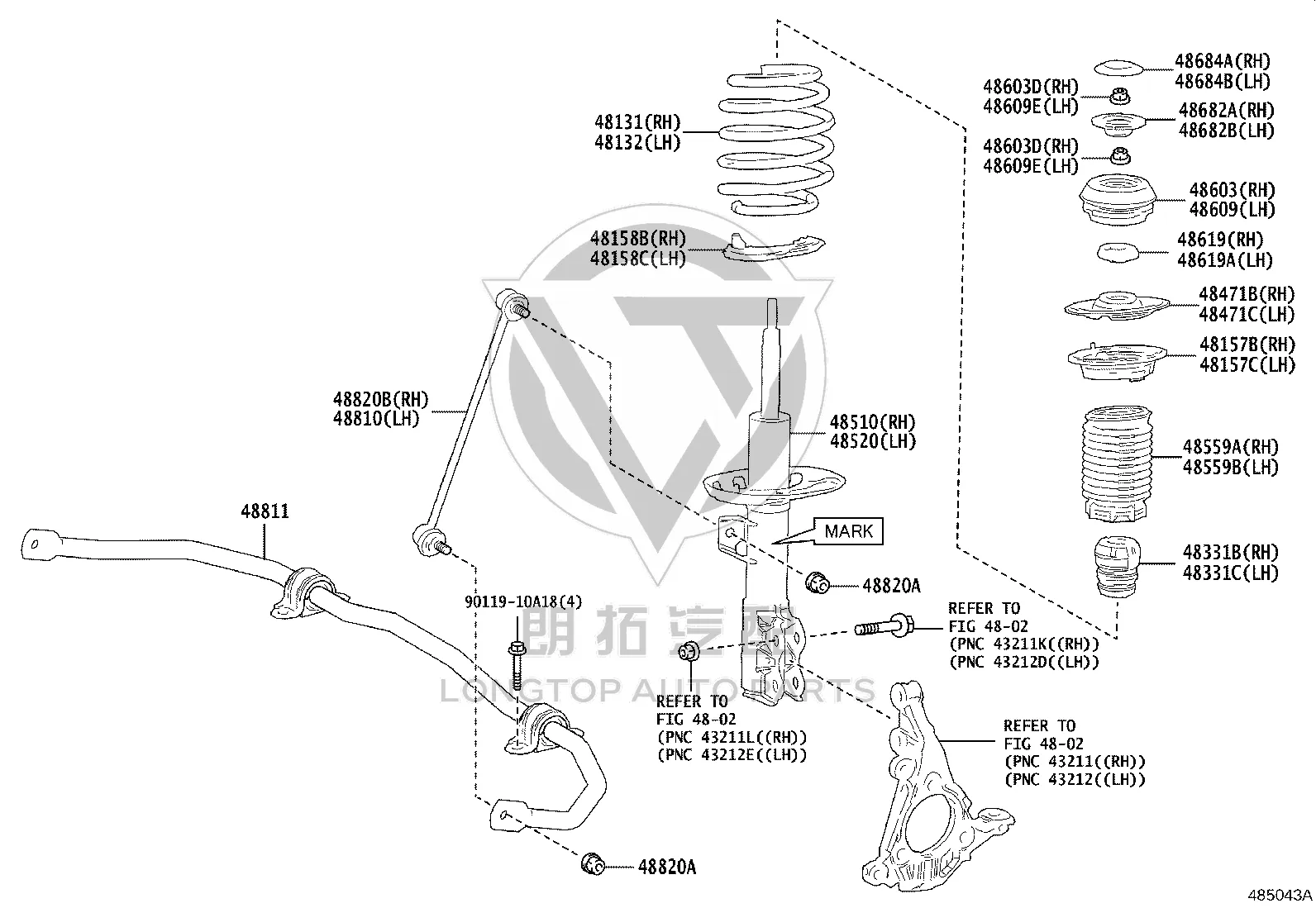 Nut 94151-21241 for Toyota 4RUNNER