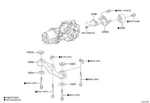 Rear Differential Support Nut 90179-12154 for Toyota GR COROLLA