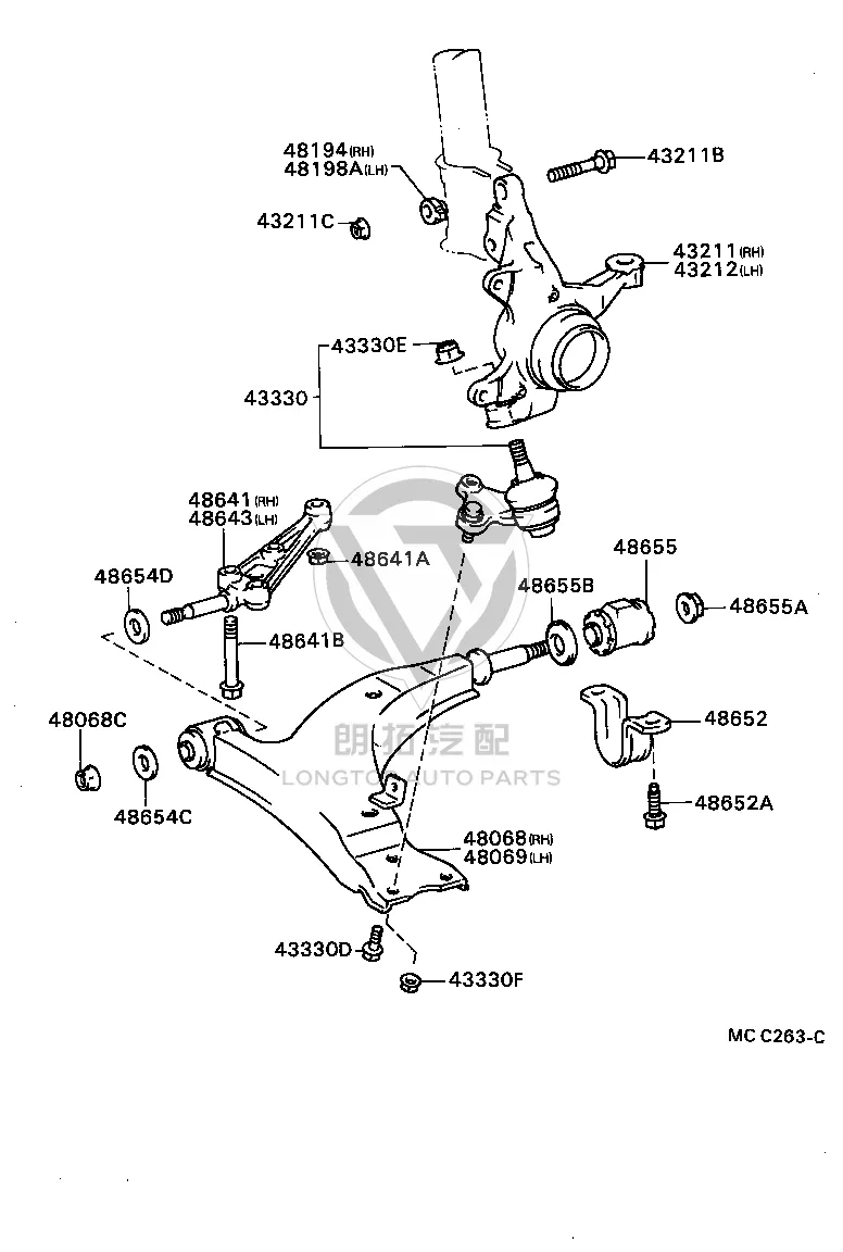 Nut 90179-16004 for Toyota CELICA