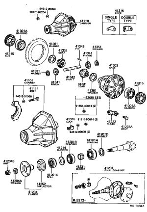 Nut 90179-18001 for Toyota Celica