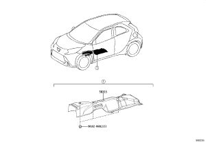Nut 90182-06012 for Toyota 4Runner