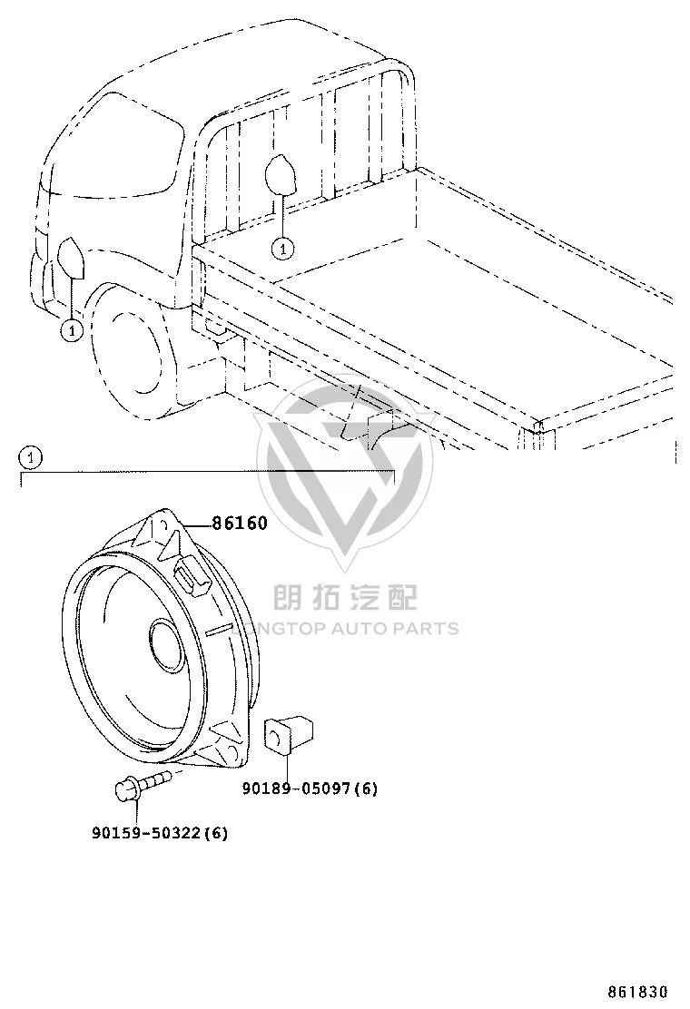 Snap Fastener 90189-05097 for Toyota 4Runner