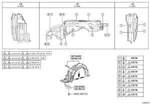 Snap Fastener 90189-06226 for Toyota Corolla