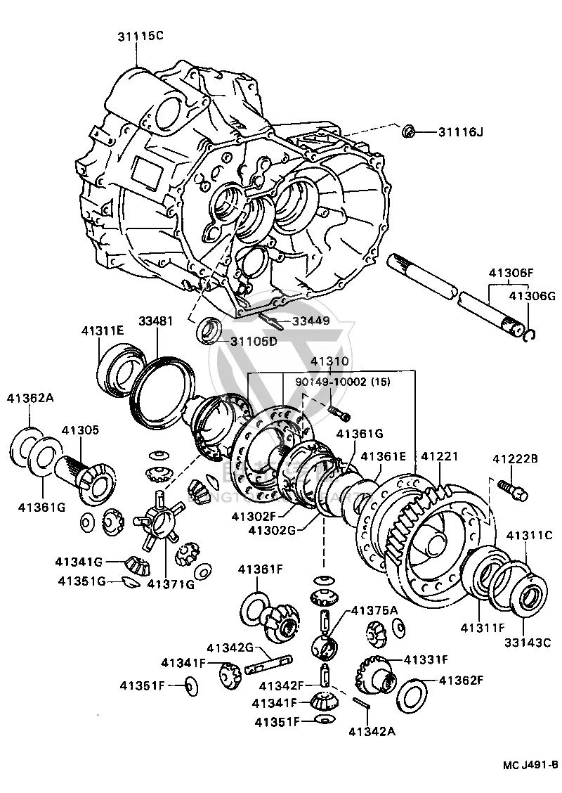 Shaft Snap Ring 90520-86002 for Toyota Celica