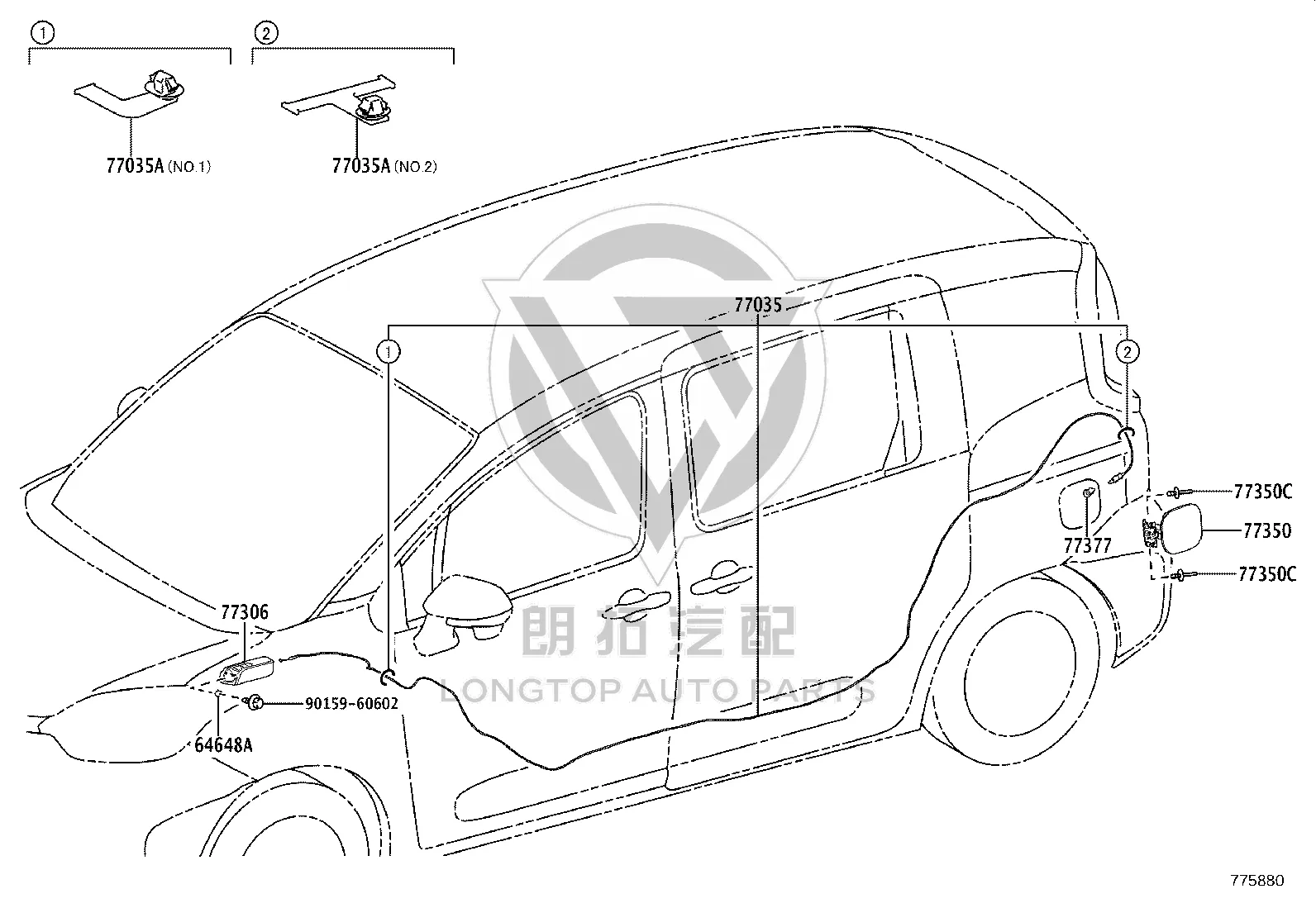Rivet 90269-06017 for Toyota 4RUNNER