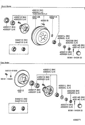 Right Front Axle Shaft Bearing Assembly 04421-35020 for Toyota Hilux
