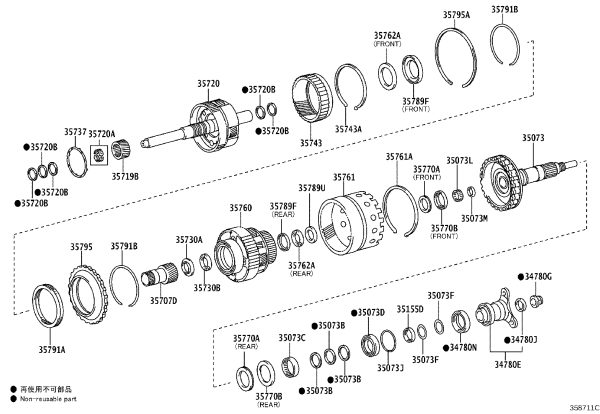 Needle Roller Bearing 90364-29003 for Toyota Crown