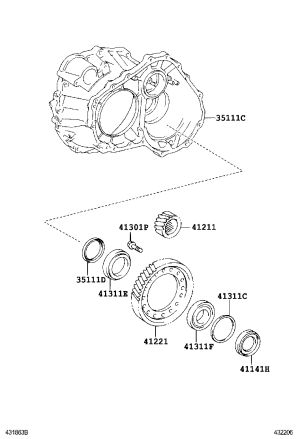 Transmission Oil Seal 90311-62006 for Toyota Highlander