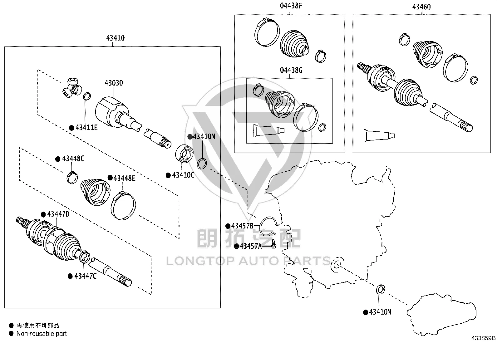 Front Axle Bearing 90363-36010 for Toyota MARK X