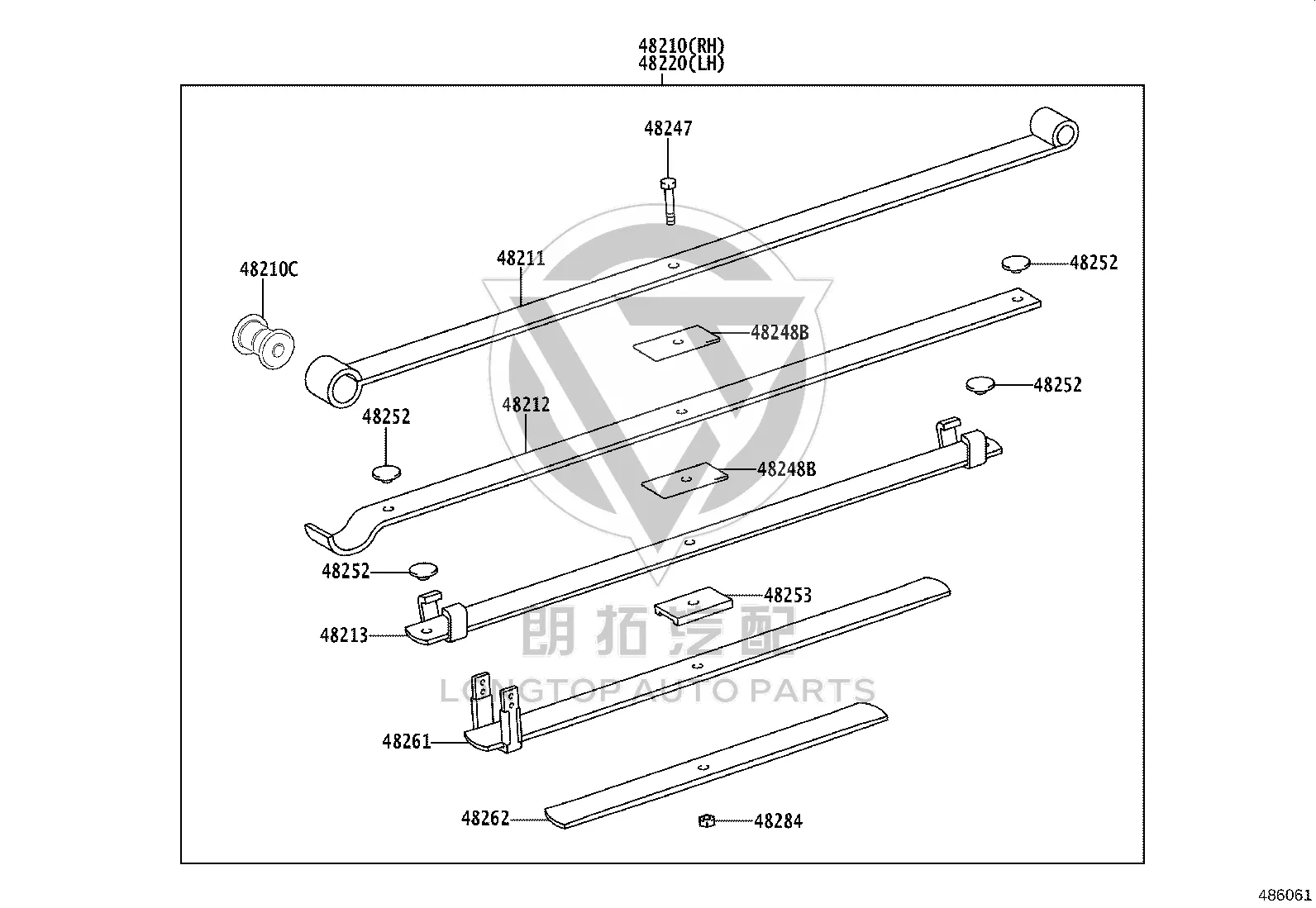 Bushing 90389-T0009 for Toyota HILUX CHAMP