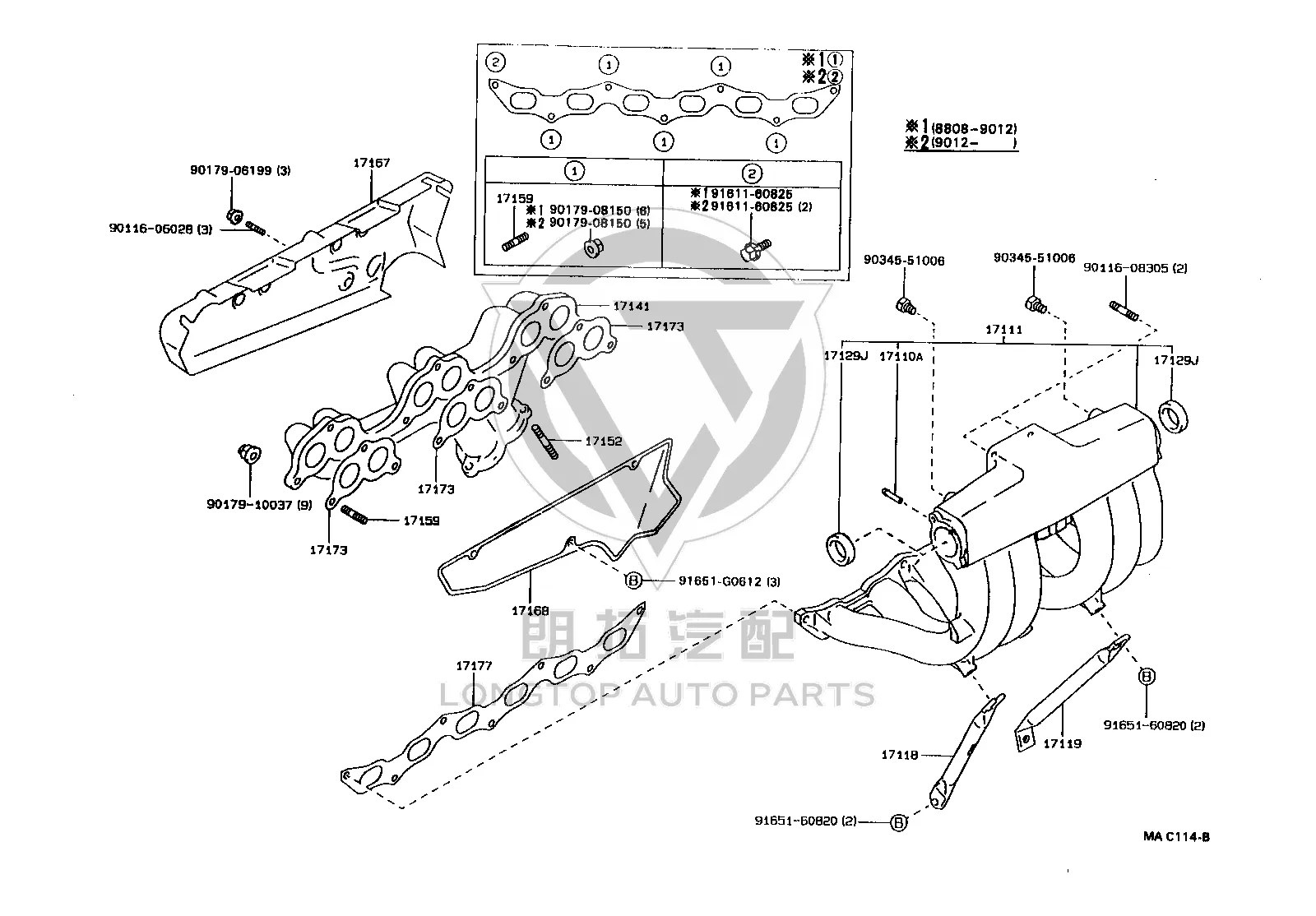 Fitting 1 90406-06002 for Toyota 4RUNNER