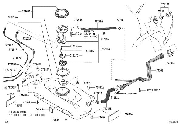 Fuel Tank Vent Pipe 90460-46005 for Toyota 4RUNNER