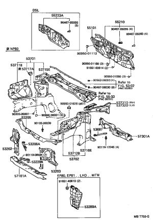 Insulator Clip 90467-05060 for Toyota Paseo, Soluna & Starlet