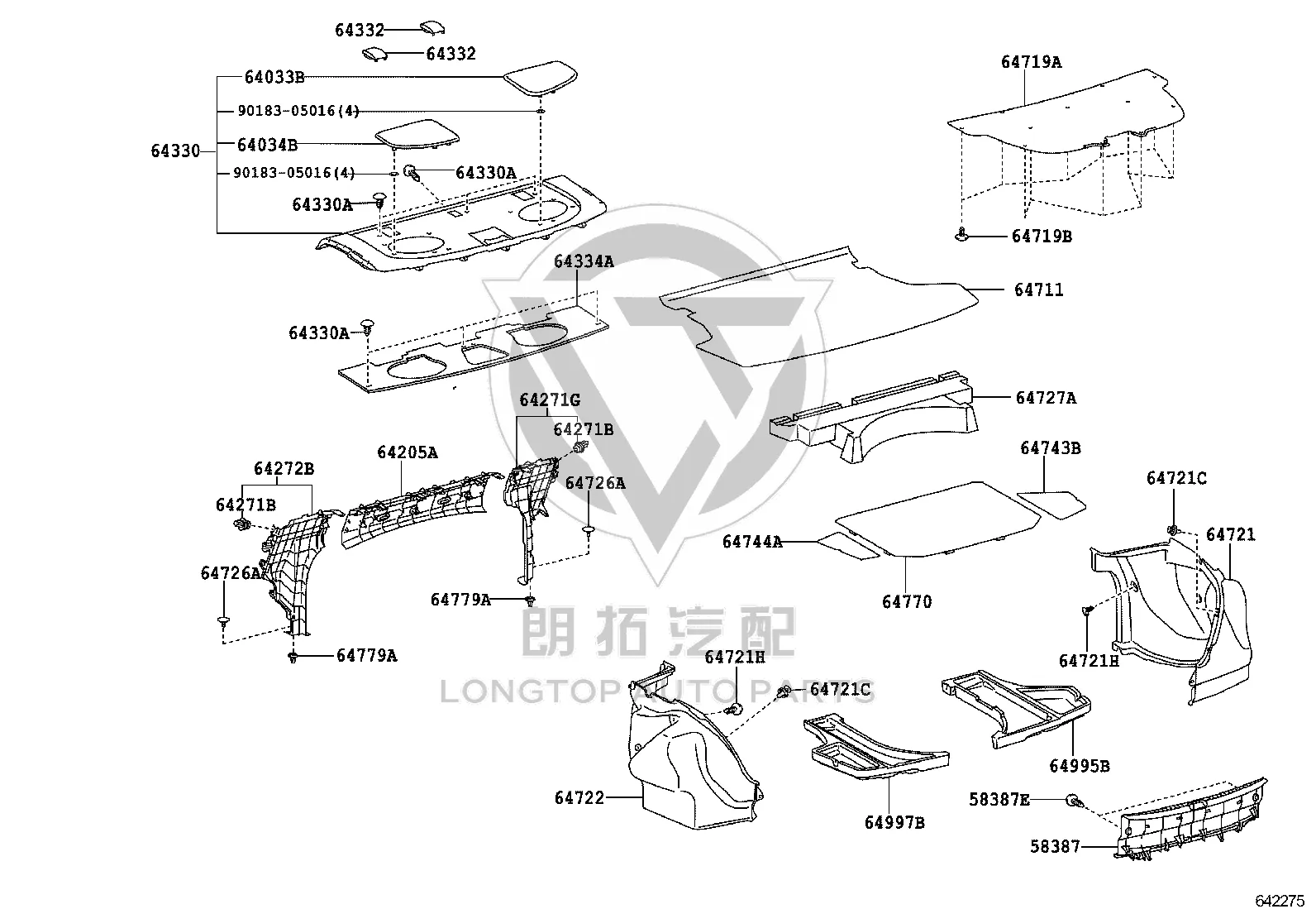 Snap Fastener 90467-06020E7 for Toyota Noah