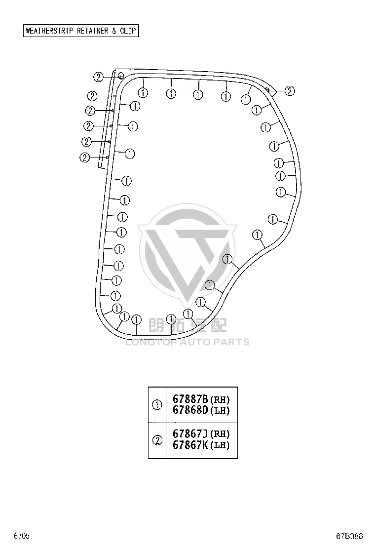 Snap Fastener 90467-06084 for Toyota AGYA