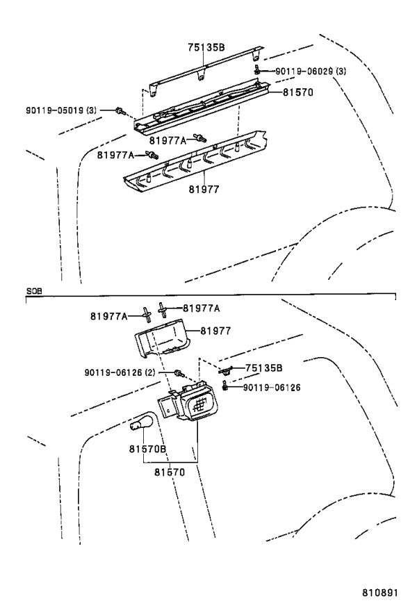Snap Fastener 90467-06141 for Toyota Land Cruiser