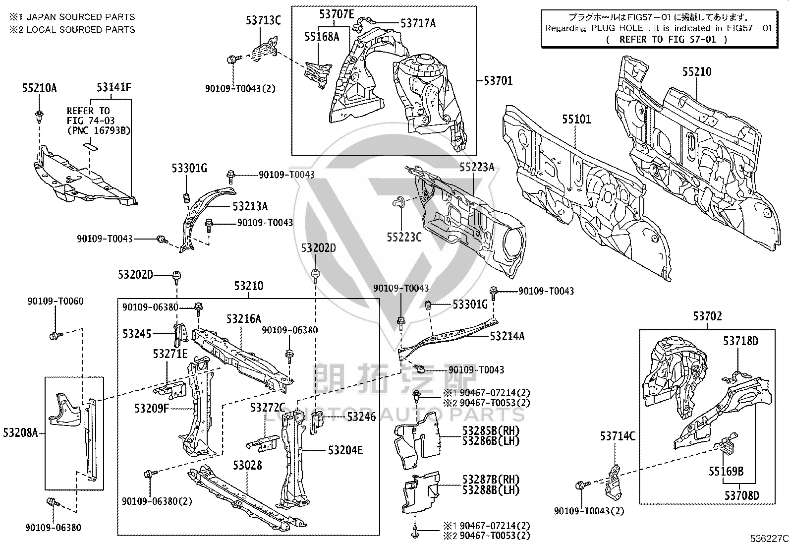 Dashboard Housing 90467-07217 for Toyota 4RUNNER