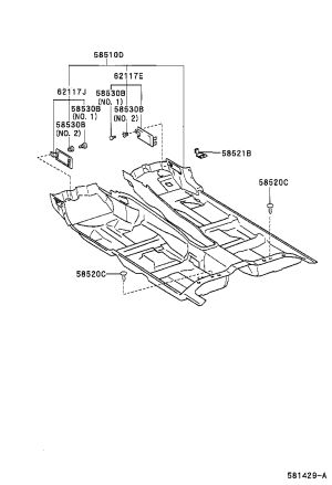 Snap Fastener 90467-08031B3 for Toyota Celsior