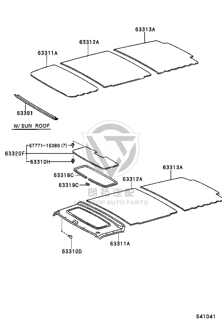 Snap fastener 90467-08047 for Toyota Model-F