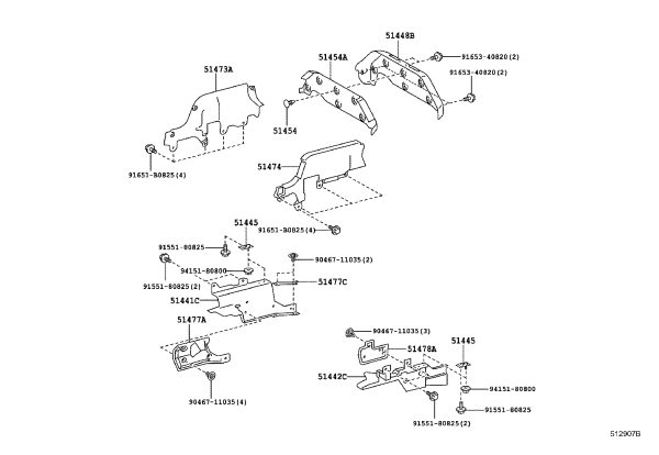 Snap Fastener 90467-08081 for Toyota CELICA