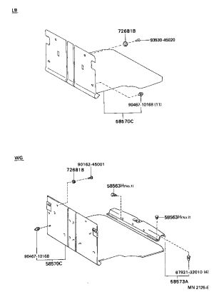 Snap Fastener 90467-08144 for Toyota CORONA