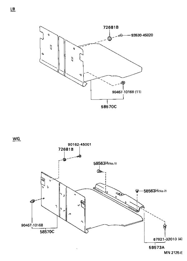 Snap Fastener 90467-08144 for Toyota CORONA