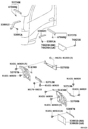 Snap Fastener 90467-09087 for Toyota DYNA